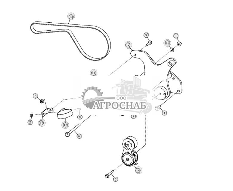 Генератор переменного тока (80 А) (без кондиционера) (двигатель 6090HT001) - ST10604 286.jpg